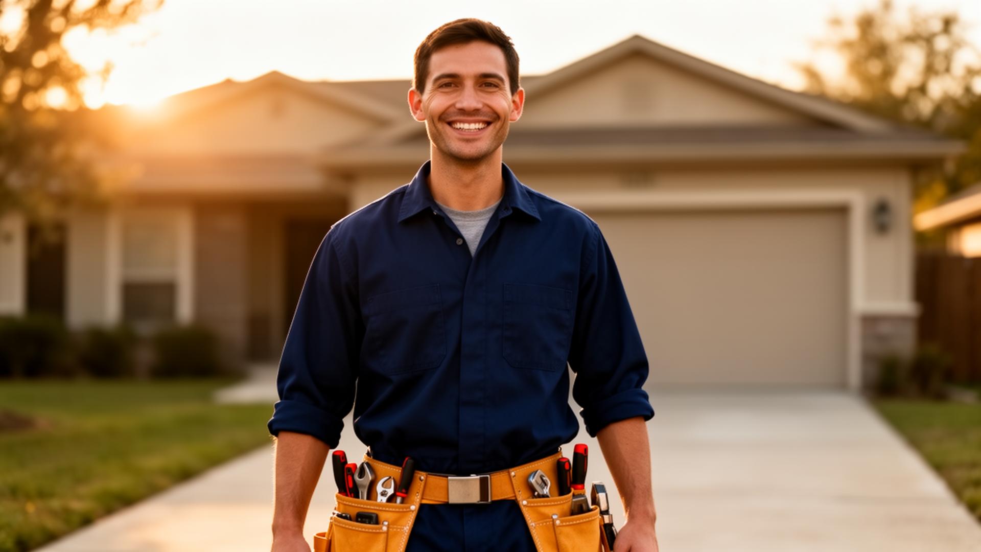 Local service business technician ready for jobs